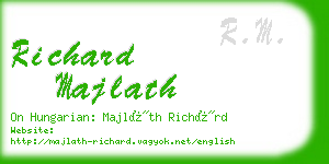 richard majlath business card
